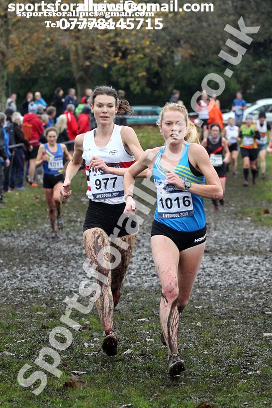 Senior and under-23 women, 2019 European Cross Country Trials and British Cross Challenge, Sefton Park, Liverpool.  Photo: David T. Hewitson/Sports for All Pics
